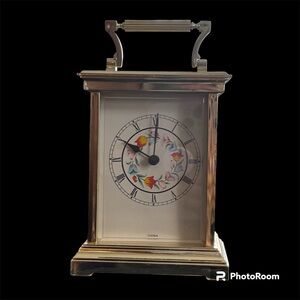 Collectable Avon Carriage Floral Clock Battery Operated